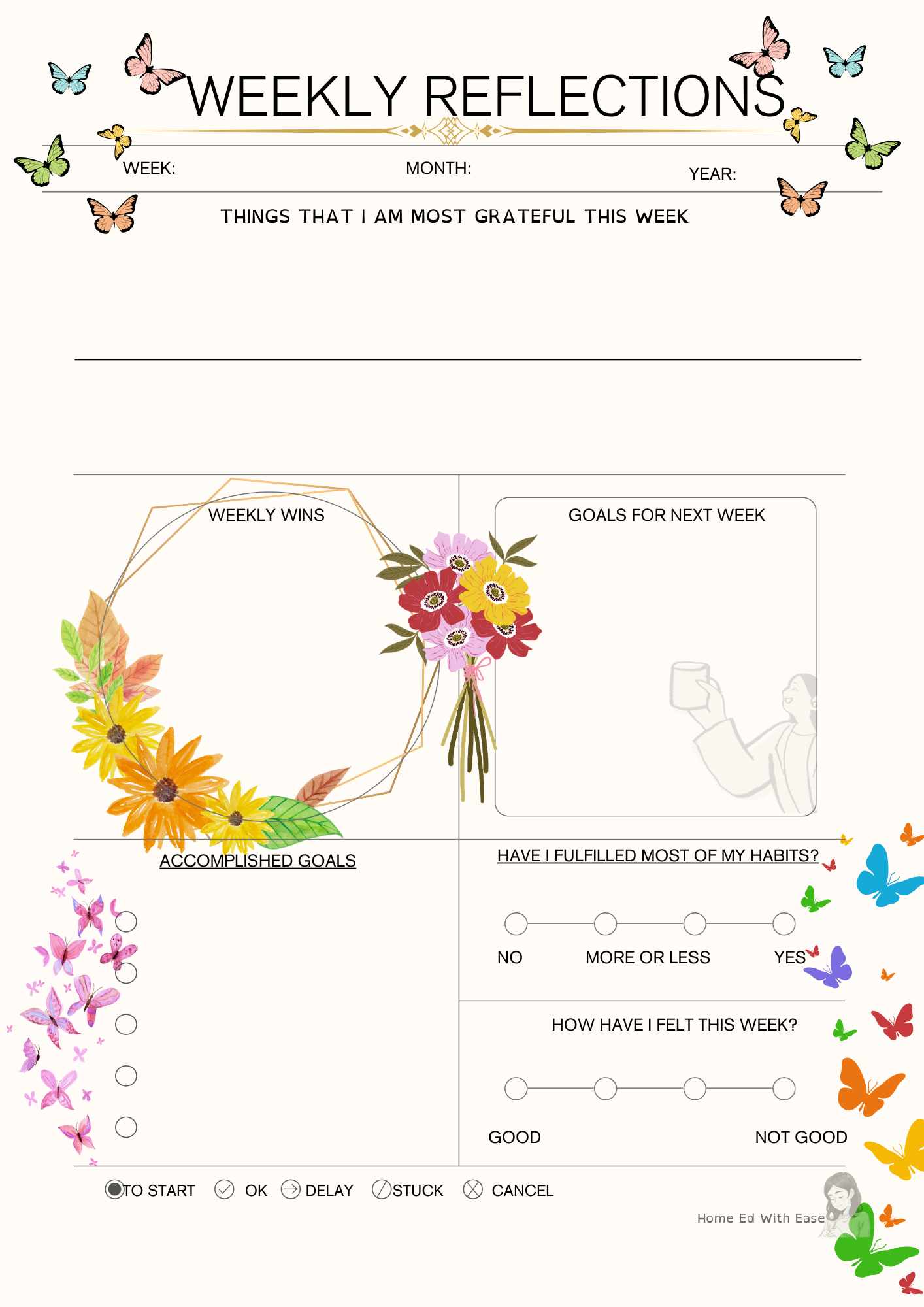 Plan & Thrive — 1-Month Home Ed Lesson Planner (Spring Edition)