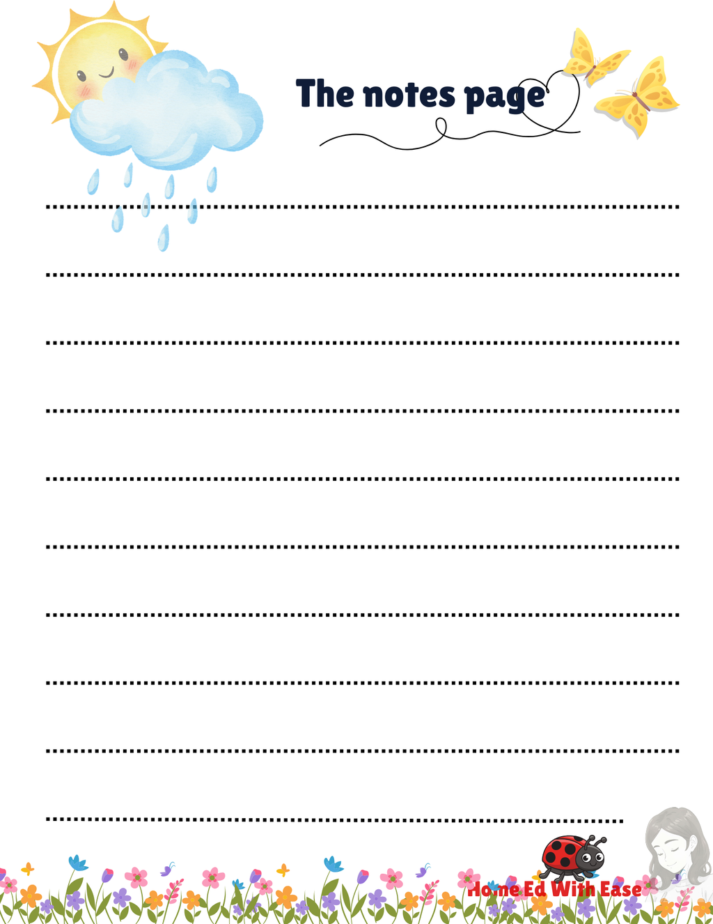 Spring Edition Weekly Planner  Home Ed With Ease