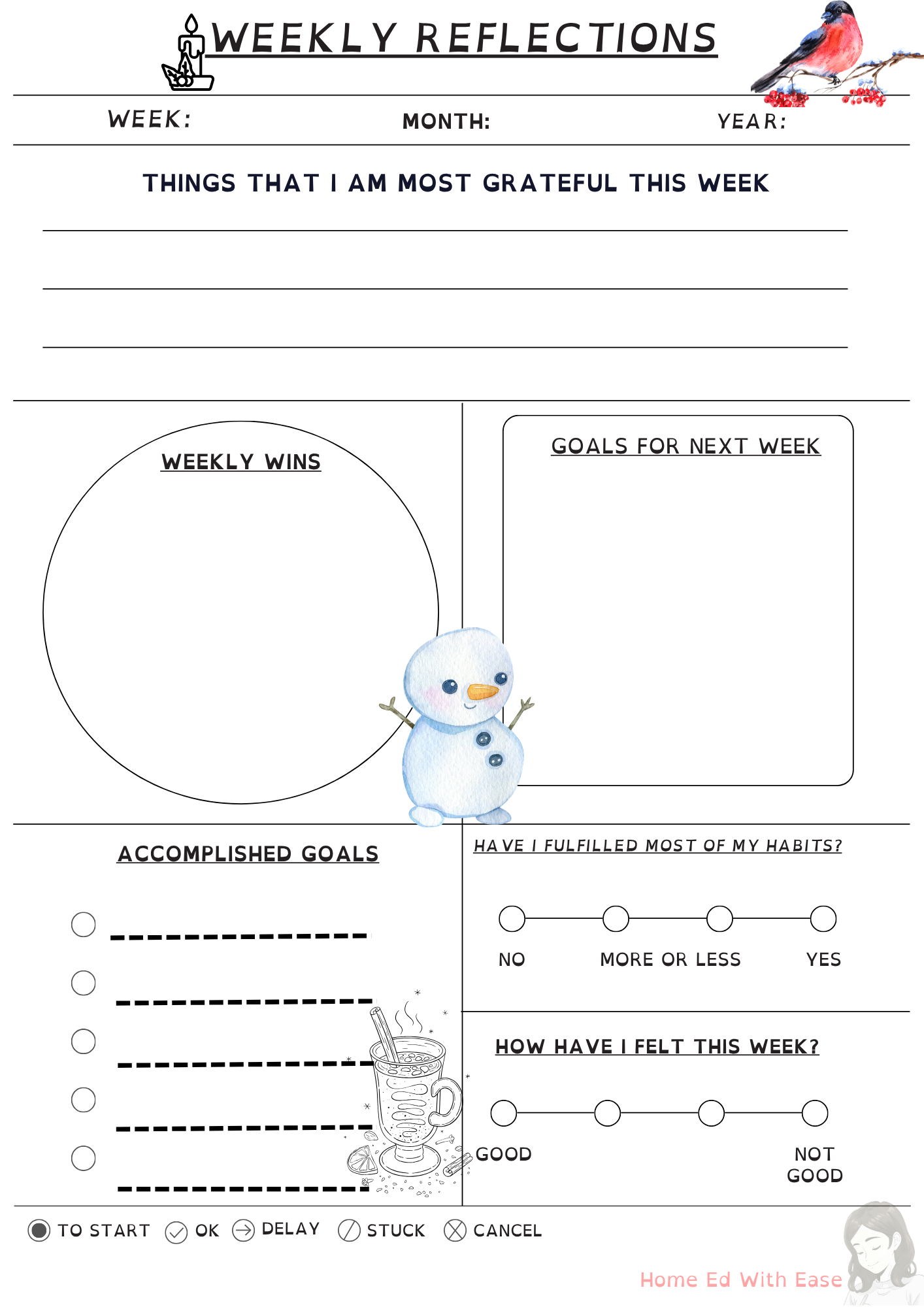 Winter Edition Weekly Planner  The Planning Mum