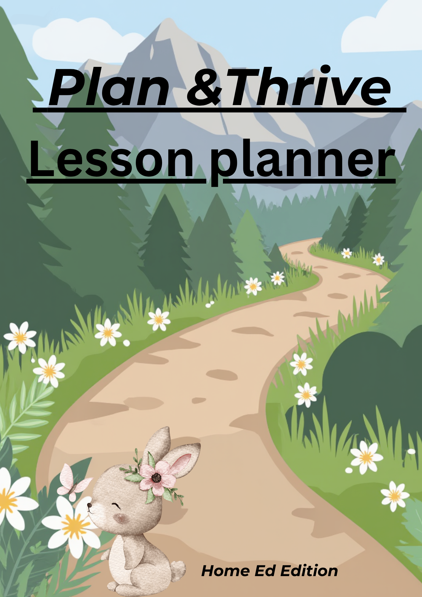 Plan & Thrive — 1-Month Home Ed Lesson Planner (Spring Edition)