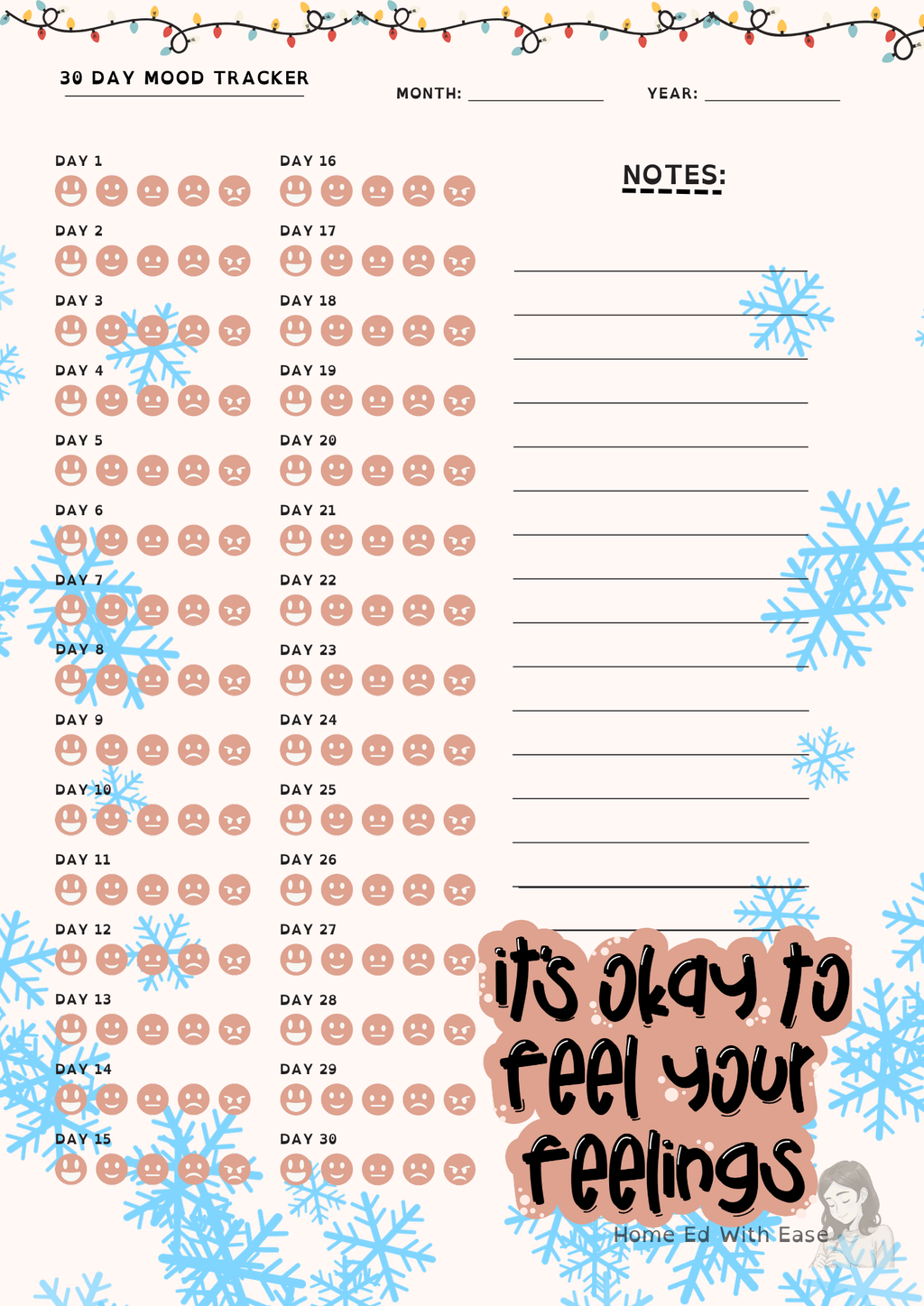 Plan & Thrive — 1-Month Home Ed Lesson Planner (Winter Edition)
