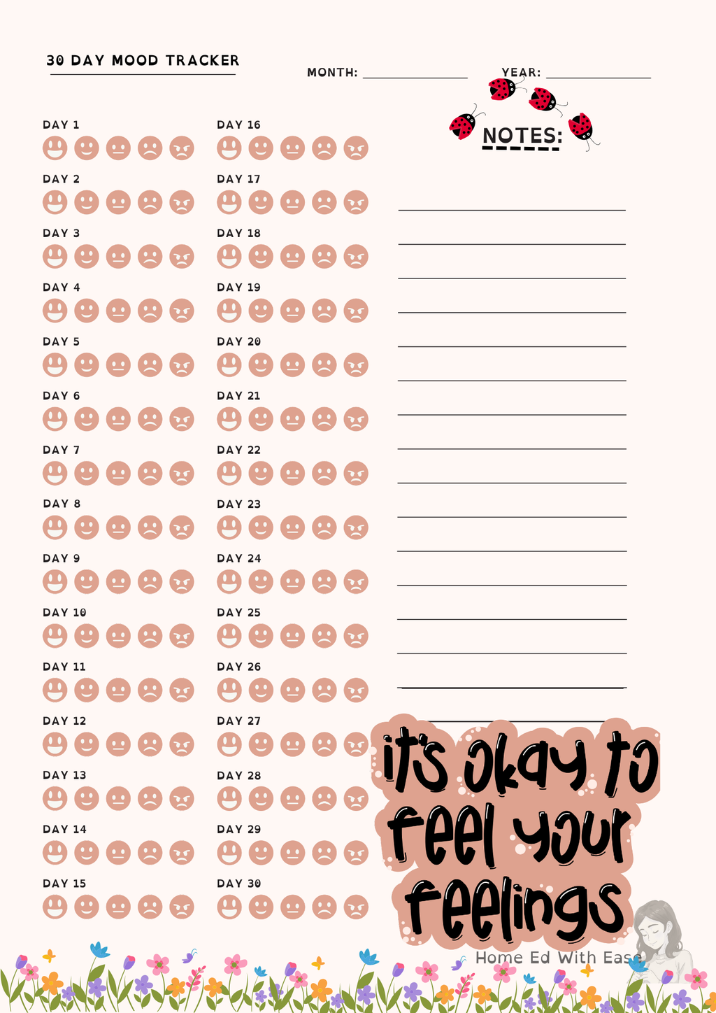 Plan & Thrive — 1-Month Home Ed Lesson Planner (Spring Edition)