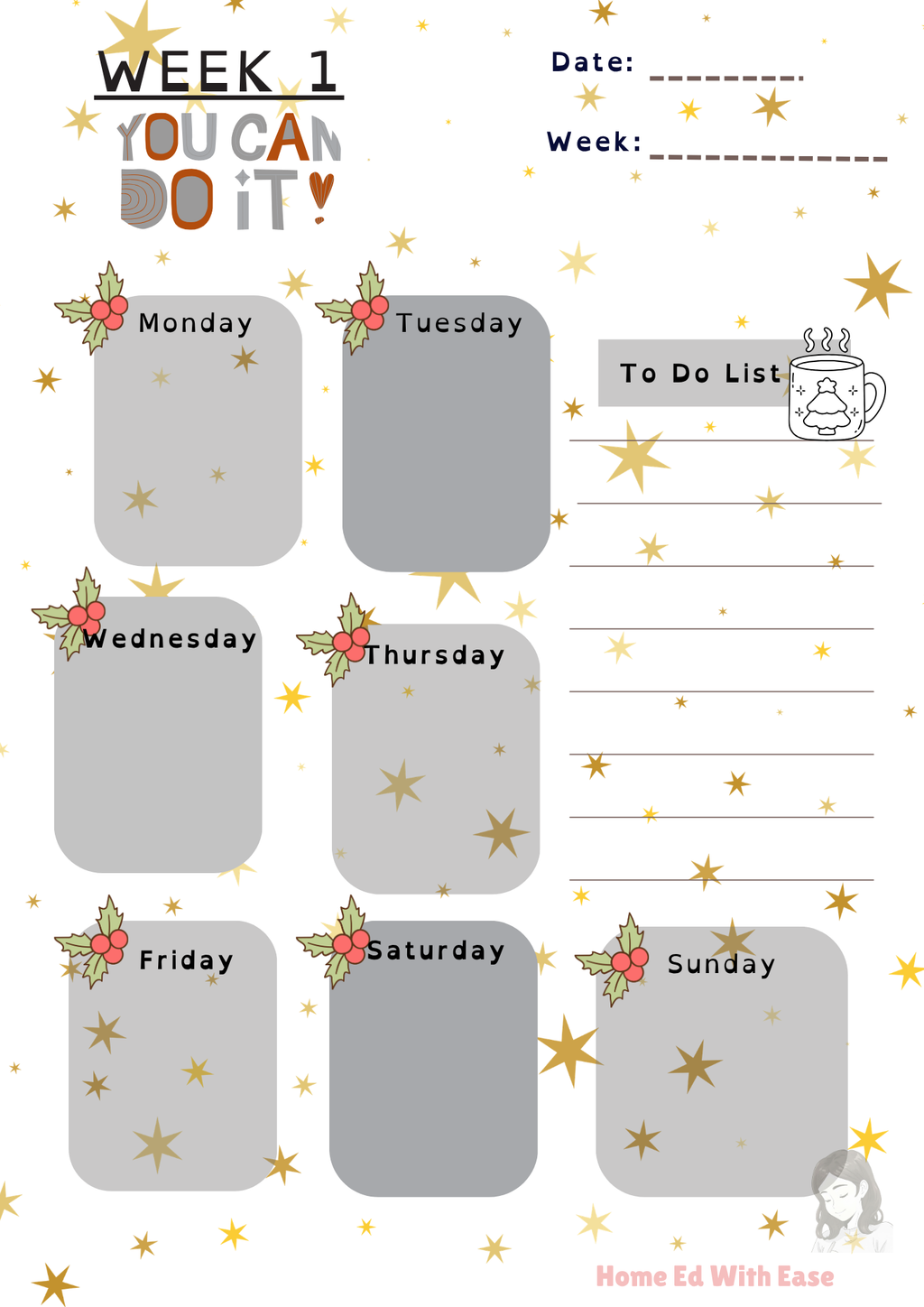 Winter Edition Weekly Planner  The Planning Mum