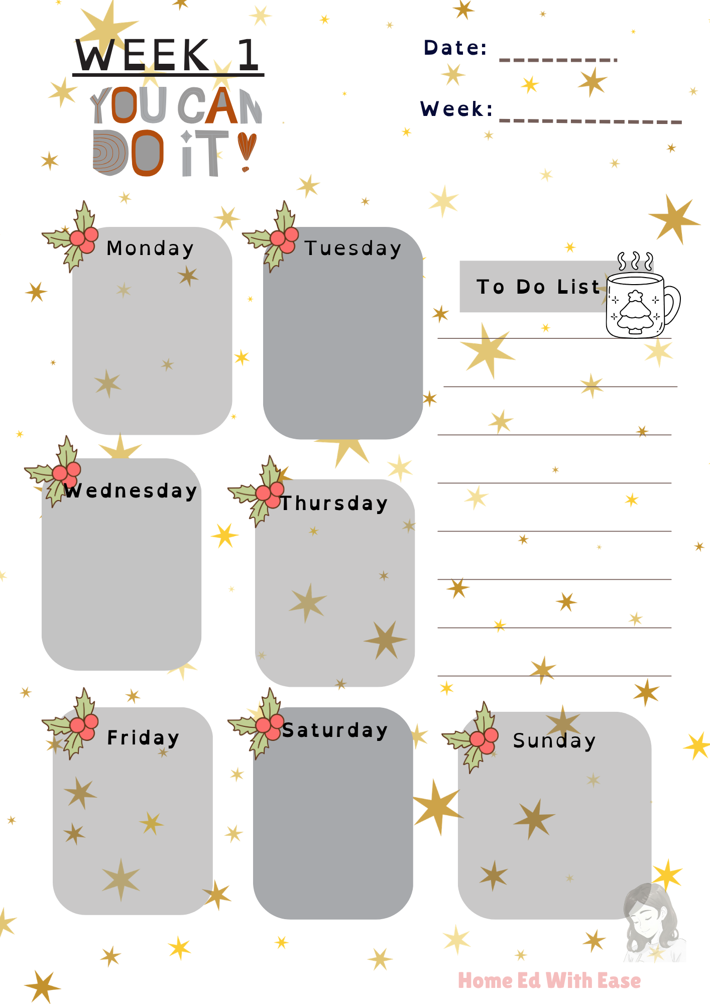 Winter Edition Weekly Planner  The Planning Mum