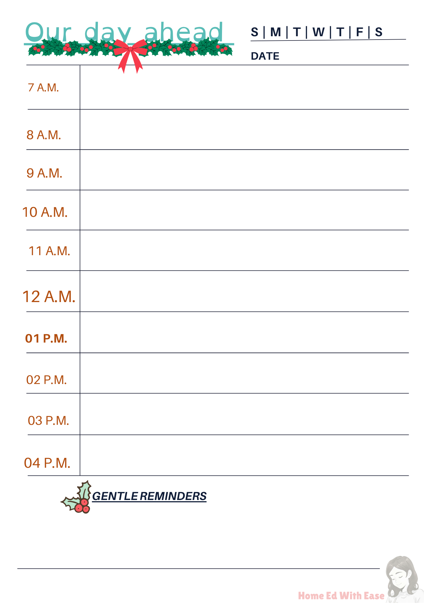 Winter Edition Weekly Planner  The Planning Mum