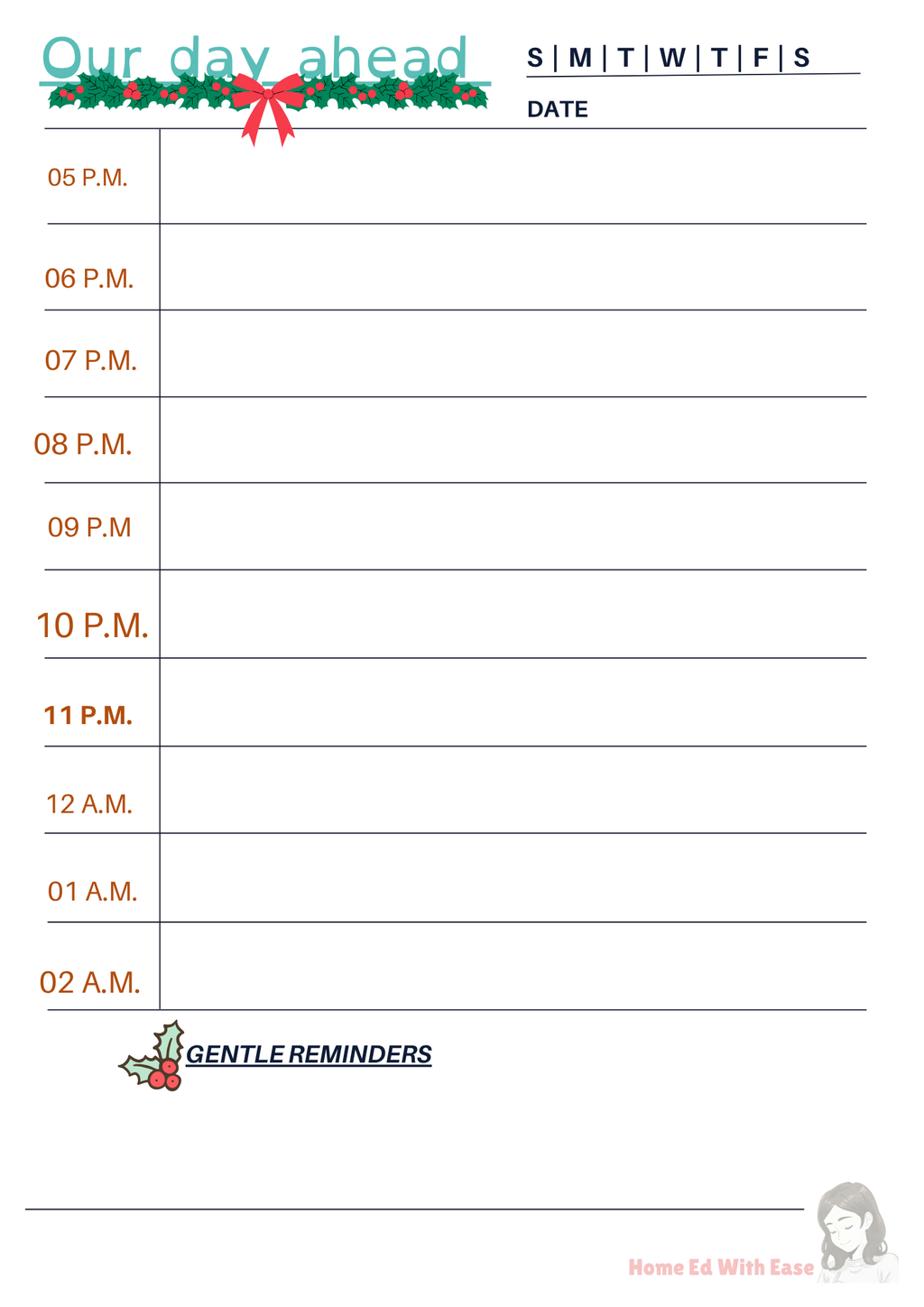 Winter Edition Weekly Planner  The Planning Mum