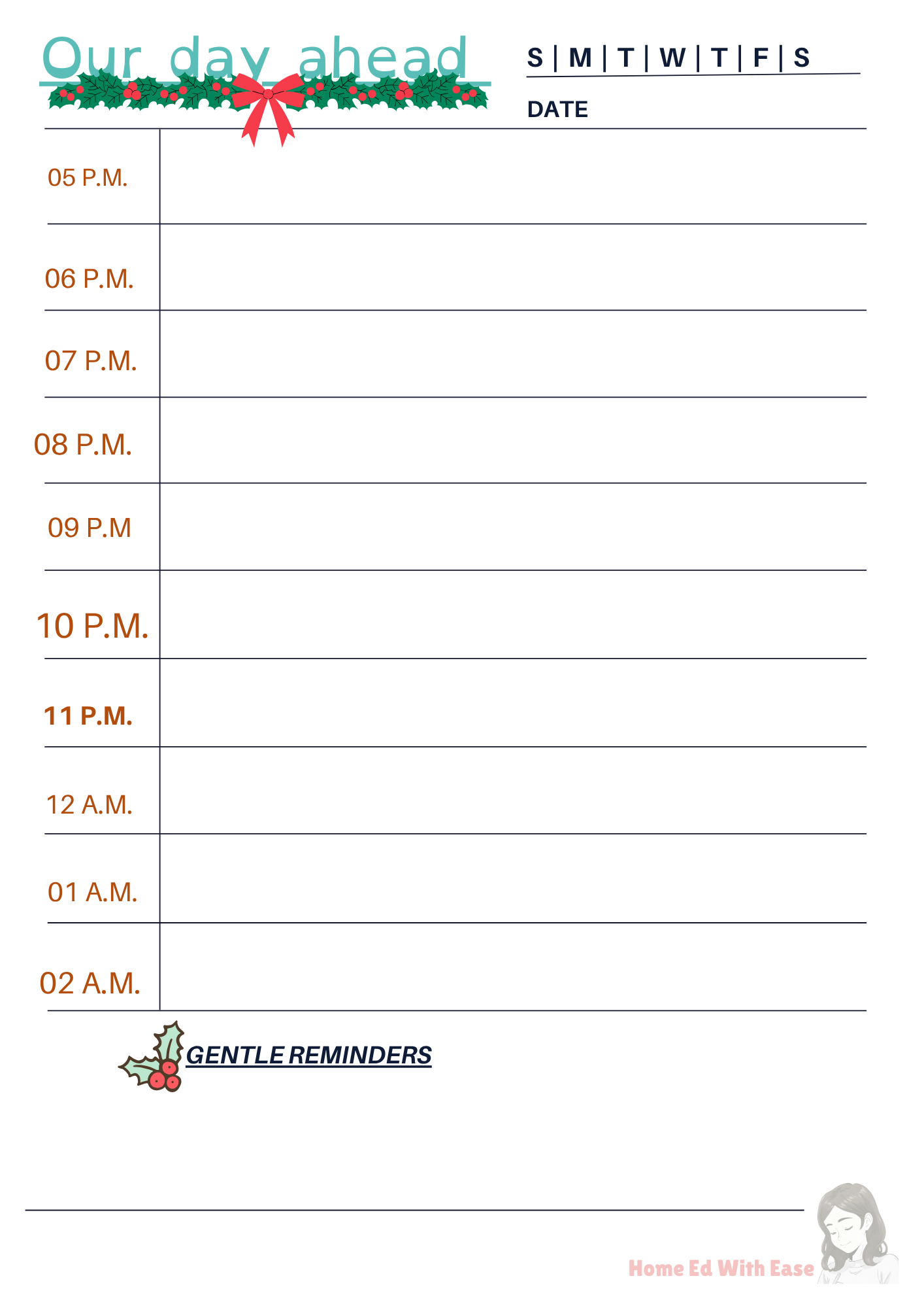 Winter Edition Weekly Planner  The Planning Mum