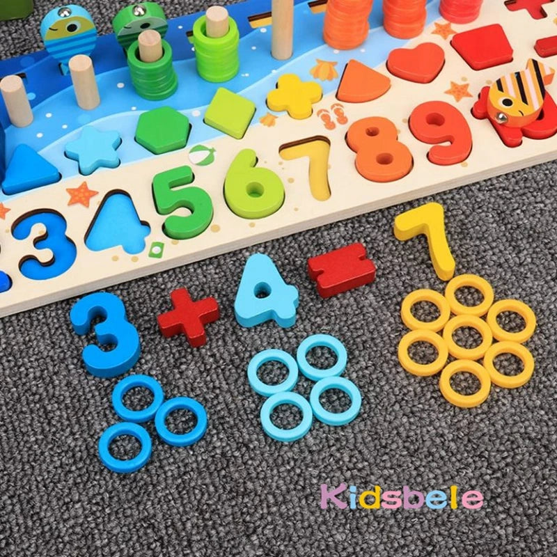 Montessori Wooden Counting Rods – Hands-On Maths Tool for Home Ed Learners