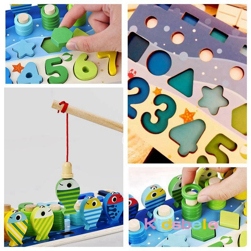Montessori Wooden Counting Rods – Hands-On Maths Tool for Home Ed Learners
