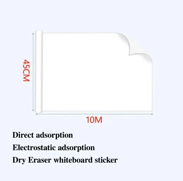 Frameless Calm Whiteboard – Reusable Planning Surface for Gentle Daily Learning
