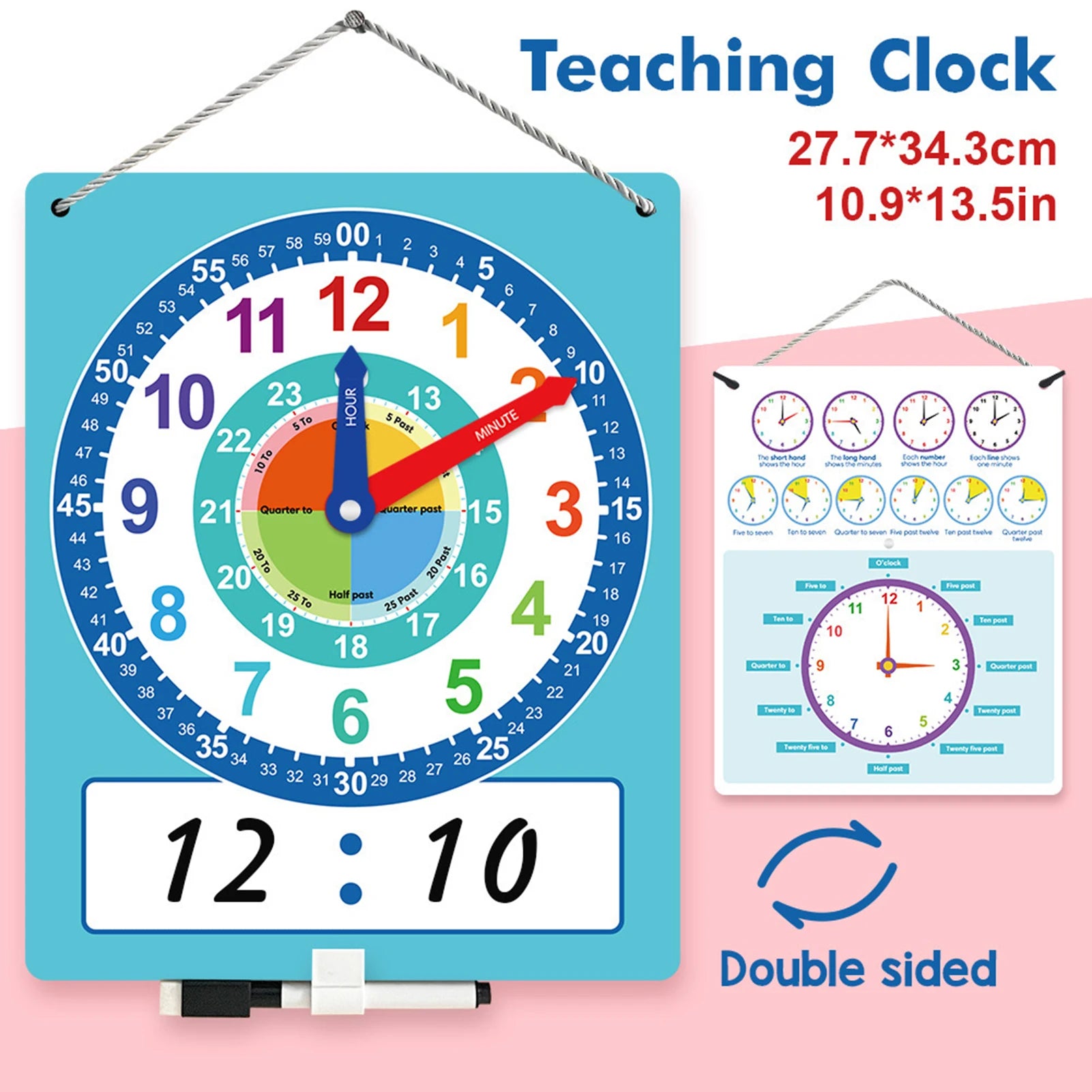 Gentle Time Learning Clock – Calm Visual Aid