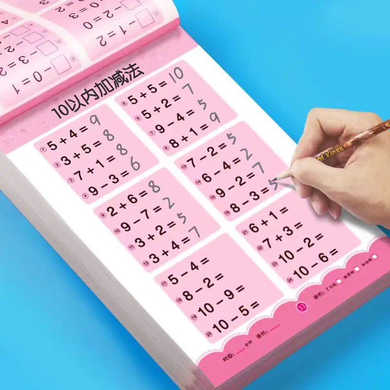 80 Pages Children Addition and Subtraction Book