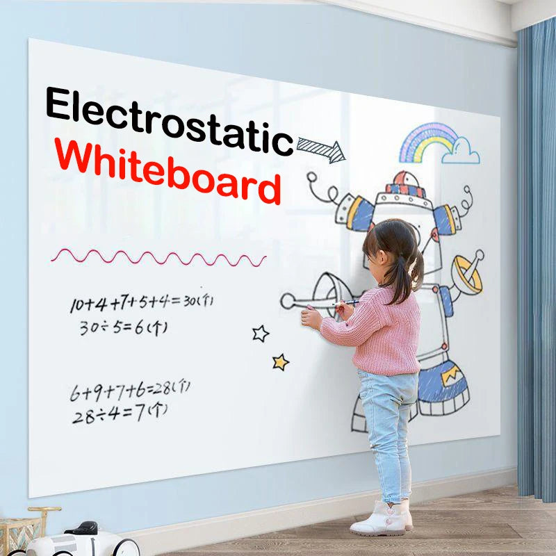 Frameless Calm Whiteboard – Reusable Planning Surface for Gentle Daily Learning