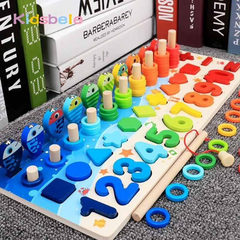 Montessori Wooden Counting Rods – Hands-On Maths Tool for Home Ed Learners